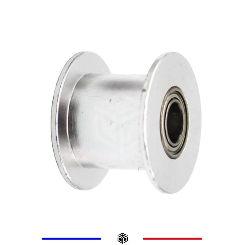GT2 Poulie 20 Libre sans dents axe 5mm courroie de 10mm