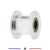 GT2 Poulie 20 Libre sans dents axe 5mm courroie de 10mm