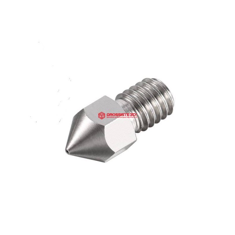 Buse MK8 0,4mm PLAT M6 Acier Inoxydable