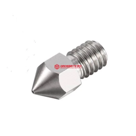 Buse MK8 0,4mm PLAT M6 Acier Inoxydable