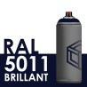 2167 - Bombe de peinture 400ml Brillant RAL 5011 Bleu Acier