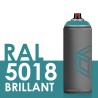 2175 - Bombe de peinture 400ml Brillant RAL 5018 Bleu Turquoise