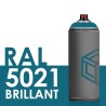 2178 - Bombe de peinture 400ml Brillant RAL 5021 Bleu Eau