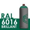 2202 - Bombe de peinture 400ml Brillant RAL 6016 Vert Turquoise