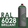 2213 - Bombe de peinture 400ml Brillant RAL 6028 Vert Pin