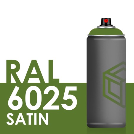 Bombe de peinture 400ml Satin RAL 6025 Vert Foujère