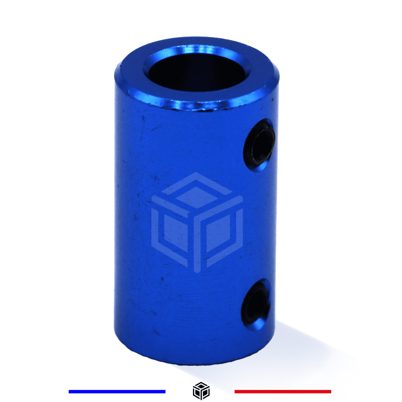 Coupleur D14 L25 Bleu 6x8mm en alliage d'aluminium