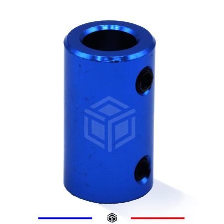 Coupleur D14 L25 Bleu 6x8mm en alliage d'aluminium
