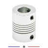 Coupleur aluminium D19L25 5*10mm